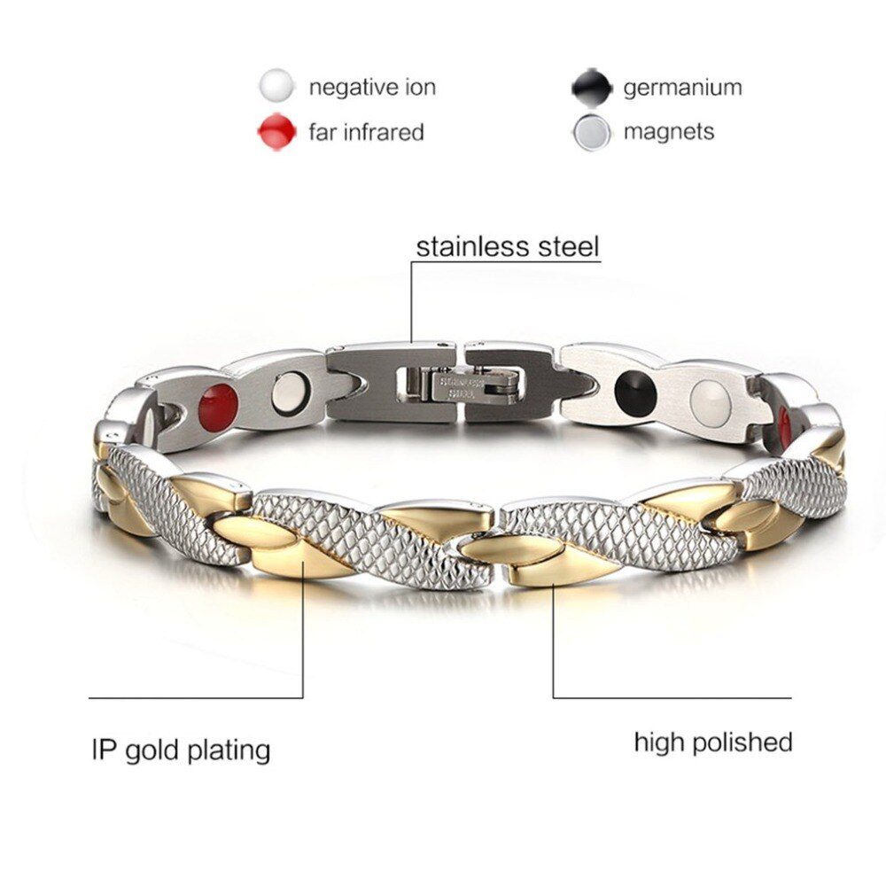 Popular Magnetic Slimming Bracelet Fashionable Jewelry For Man Woman Link Chain Weight Loss Bracelet Health Slimming Products