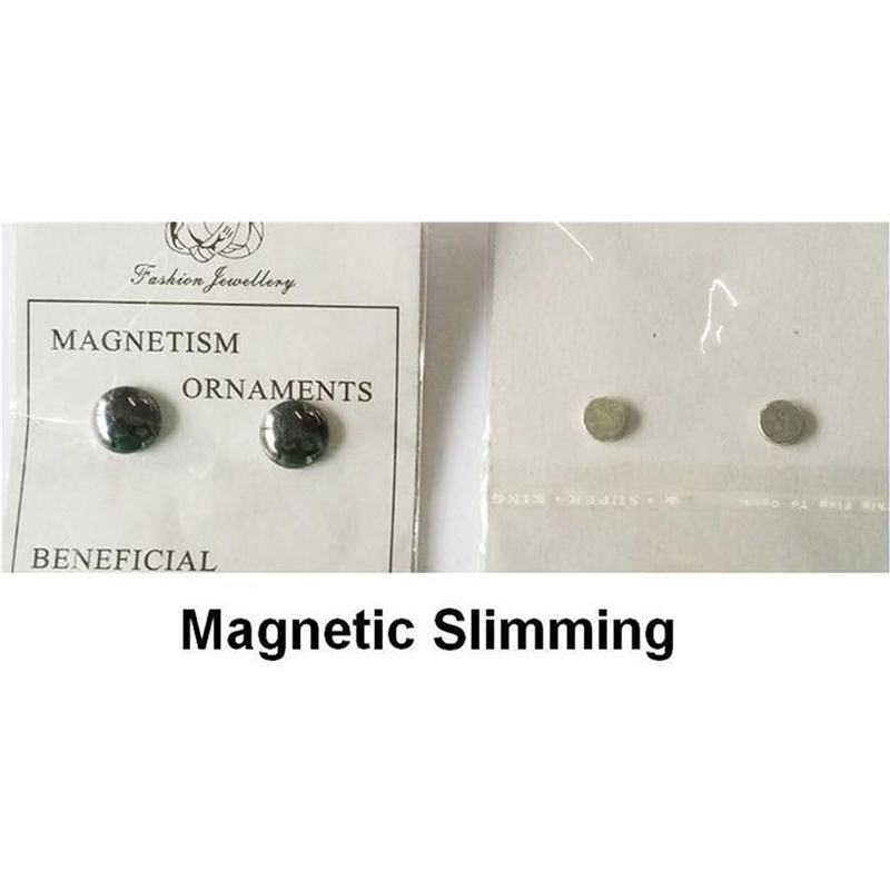 1 pair Magnetic Slimming Earrings Slimming Patch Lose Weight Magnetic Health Magnets Of Lazy Paste Slim Patch
