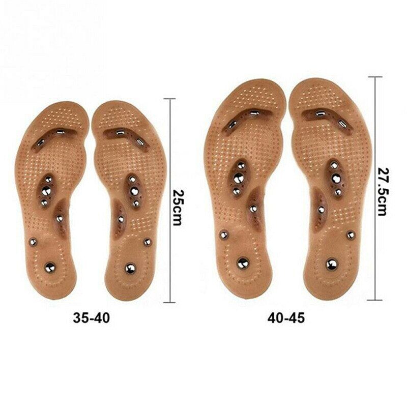 Loss Weight Massage Foot Care Shoes Mat Pad Brown Insole Wholesale Soles Magnetic Therapy Slimming Insoles Health Care Brown Mat