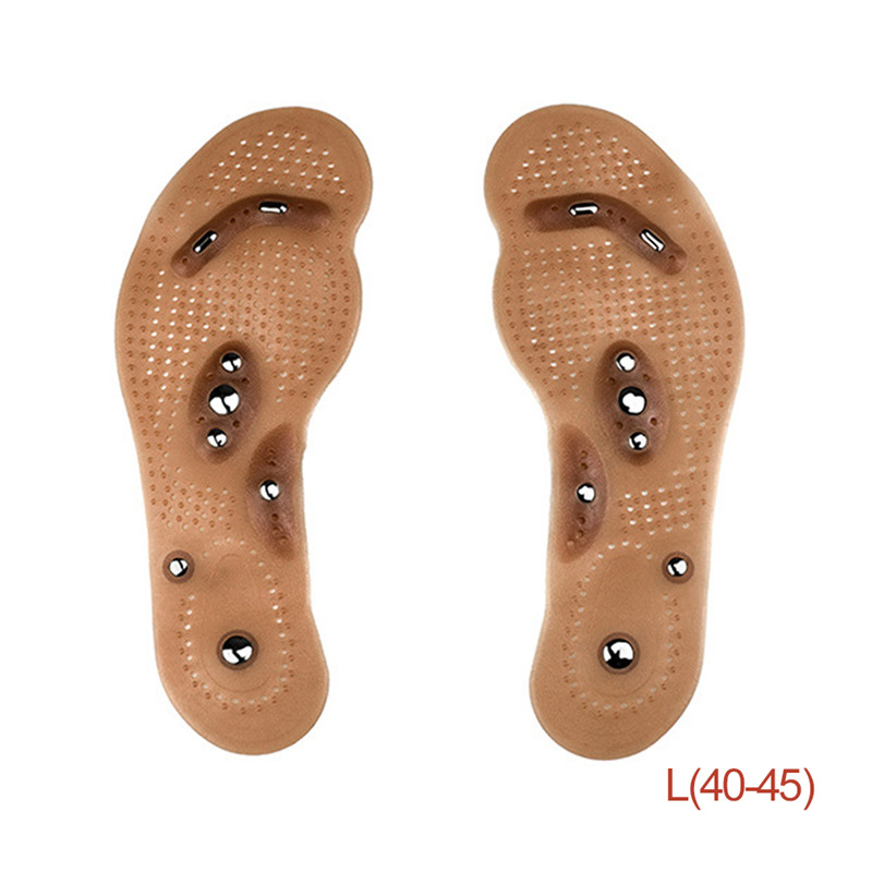 Loss Weight Massage Foot Care Shoes Mat Pad Brown Insole Wholesale Soles Magnetic Therapy Slimming Insoles Health Care Brown Mat