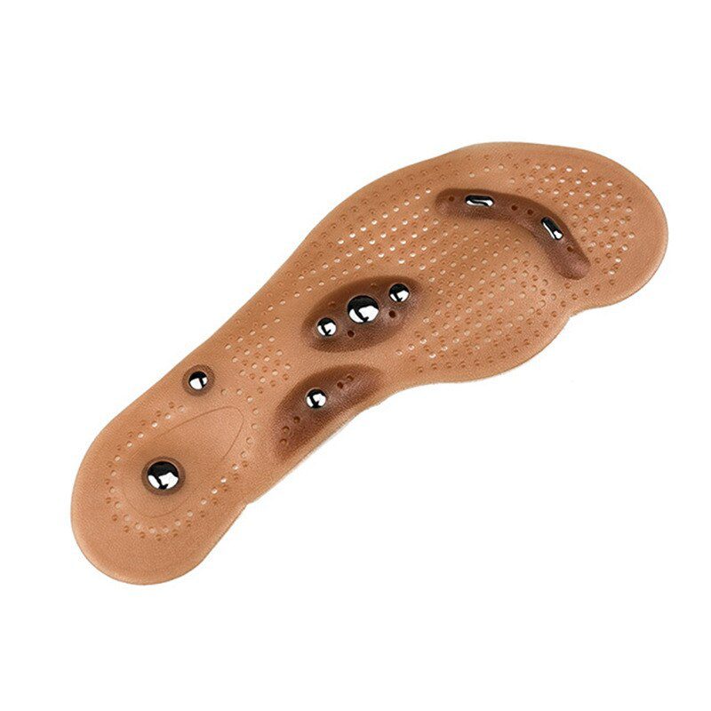 Loss Weight Massage Foot Care Shoes Mat Pad Brown Insole Wholesale Soles Magnetic Therapy Slimming Insoles Health Care Brown Mat