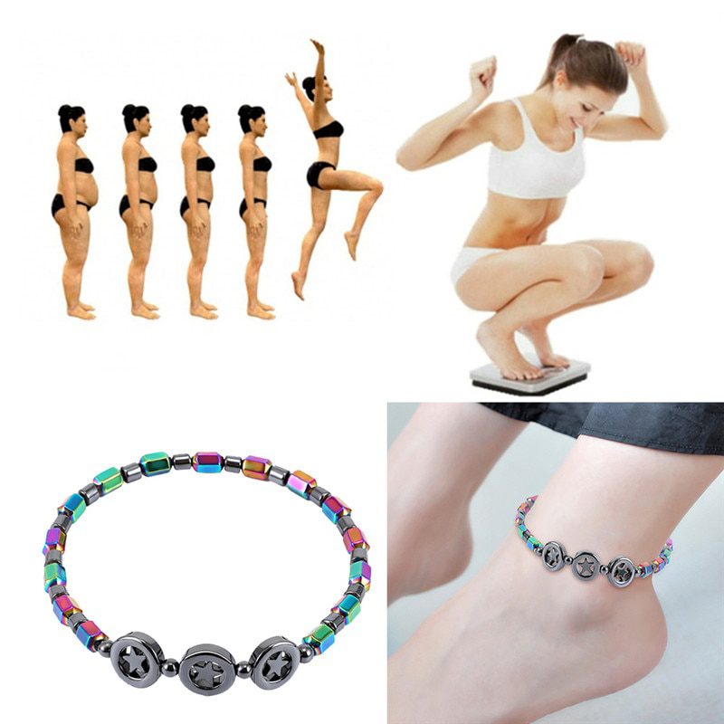 thumbnail image 2 of Magnetic Hematite Bracelets For Men & Women – Arrow Design, Black Beaded Cuff – Weight Loss Therapy? Unisex 2 of 3
