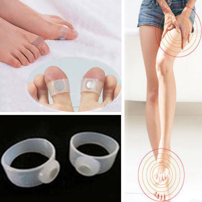 Silicone Foot Massage Magnetic Toe Ring Fat Burning Slimming Burn Women Lose Weight Fast Reduce Body Tool Anti Cellulite