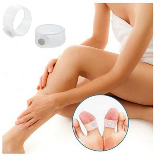 Silicone Foot Massage Magnetic Toe Ring Fat Burning Slimming Burn Women Lose Weight Fast Reduce Body Tool Anti Cellulite