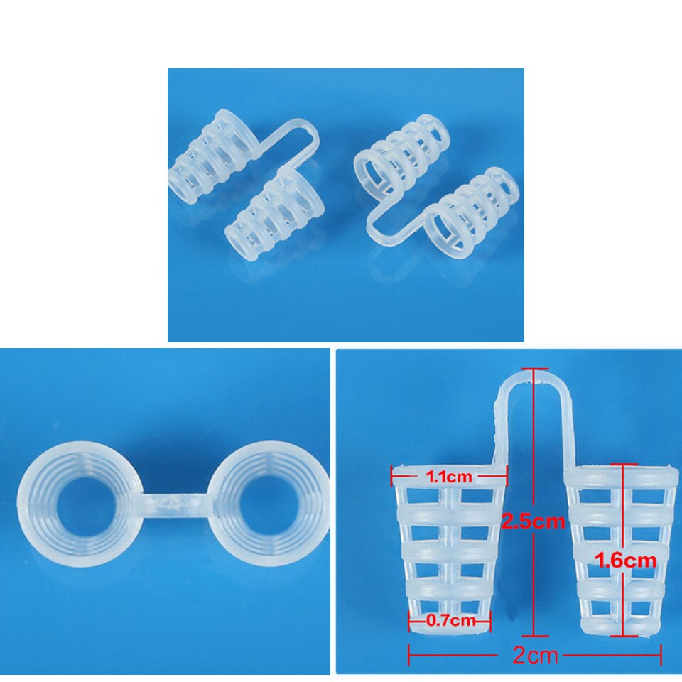 Silicone Magnetic Anti Snoring Nose Breathing Snore Stopper Antisnoring Device For Sleeping Apnea With Case