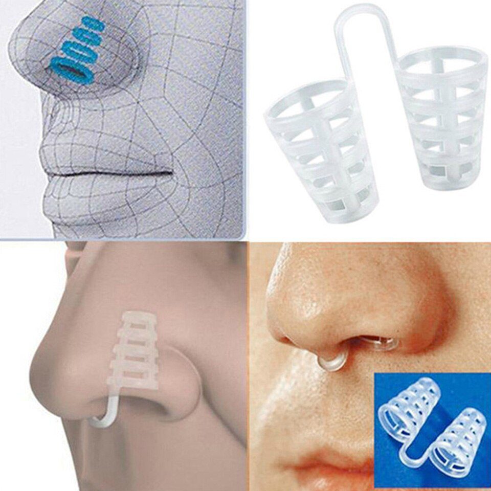 Silicone Magnetic Anti Snoring Nose Breathing Snore Stopper Antisnoring Device For Sleeping Apnea With Case