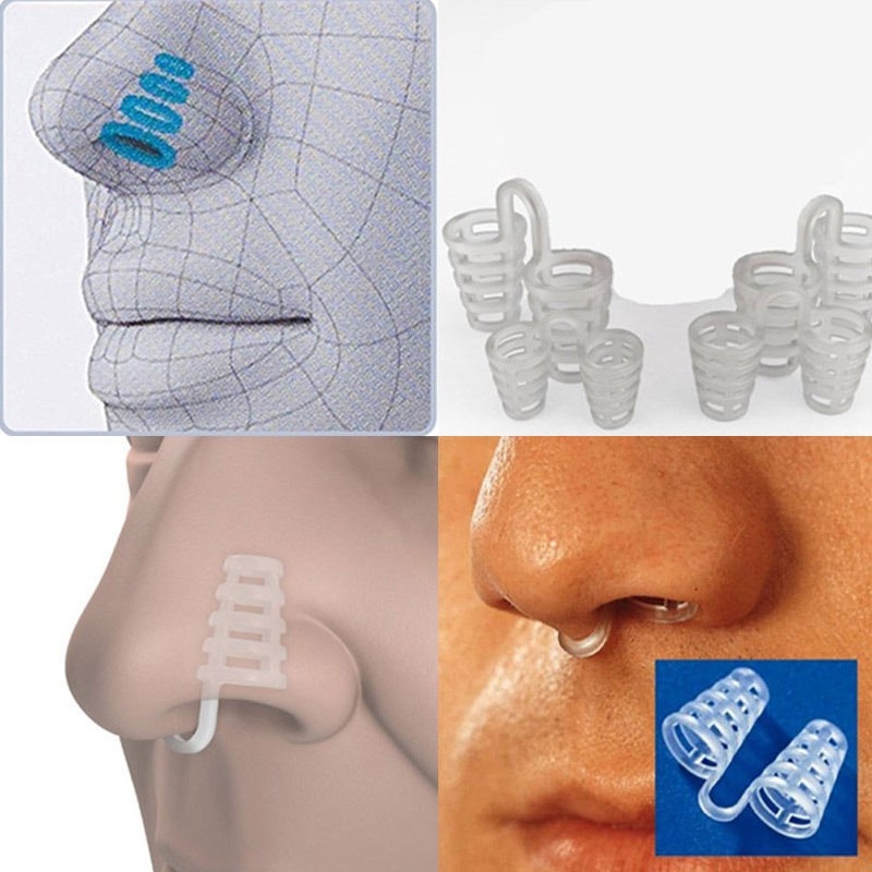2PCS Professional Anti Snoring Device Anti Snore Nose Clip Relieve Snoring Snore Stopping Health Care For Men Women #85185