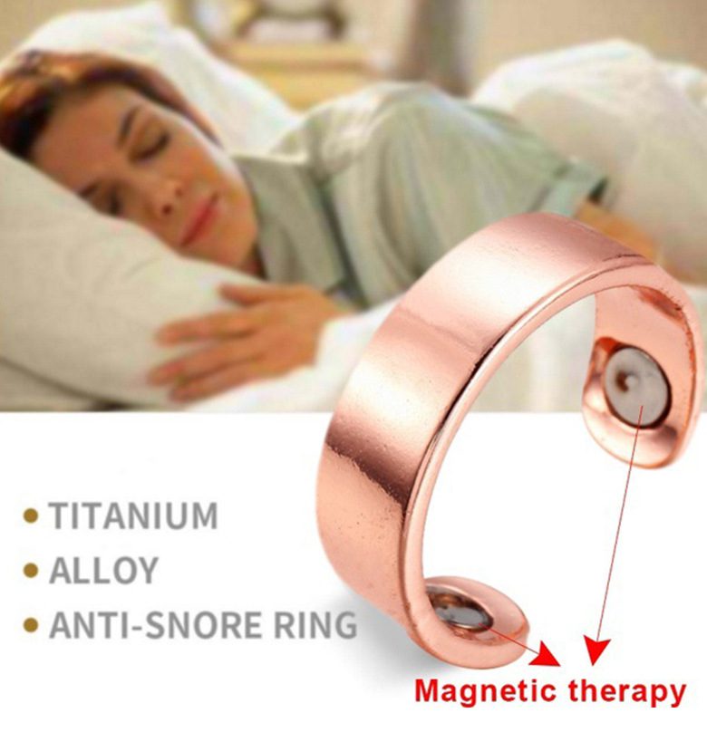 2019 Newly Acupressure Anti Snore Ring Titanium Alloy Treatment Reflexology Anti Snoring Apnea Sleeping Device Promotion Price