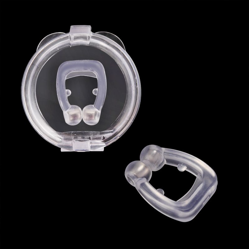 Sleeping Anti Schnarchen Nase Clip Silicone Magnetic Anti Snoring Nose Clips Breathing Stop Snore Apnea Antisnoring Clip Device