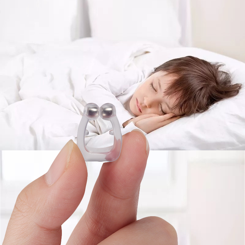 Sleeping Anti Schnarchen Nase Clip Silicone Magnetic Anti Snoring Nose Clips Breathing Stop Snore Apnea Antisnoring Clip Device