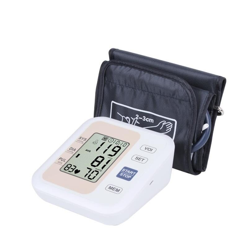 Automatic Digital Upper Arm Blood Pressure Monitor Heart Beat Rate Pulse Meter Tonometer Sphygmomanometers pulsometer