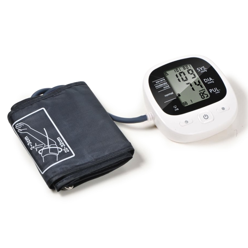 Automatic Digital Upper Arm Blood Pressure Monitor Heart Beat Rate Pulse Meter Tonometer Sphygmomanometers pulsometer