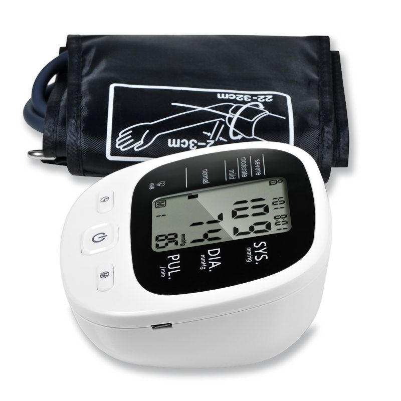 Automatic Digital Upper Arm Blood Pressure Monitor Heart Beat Rate Pulse Meter Tonometer Sphygmomanometers pulsometer