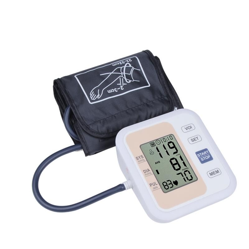 Automatic Digital Upper Arm Blood Pressure Monitor Heart Beat Rate Pulse Meter Tonometer Sphygmomanometers pulsometer