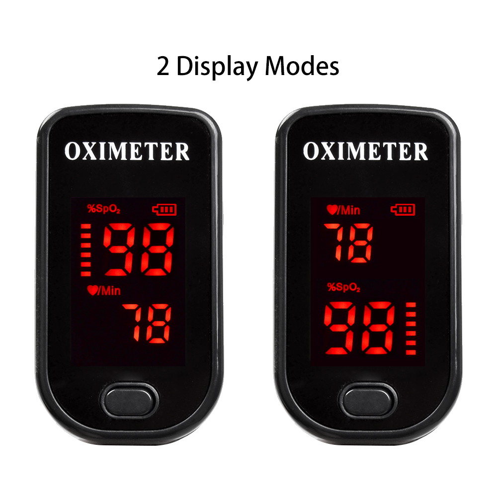 New!! Finger Pulse Oximeter With Case Fingertip Oximetro de pulso de dedo LED Pulse Oximeters Saturator Pulsioximetro