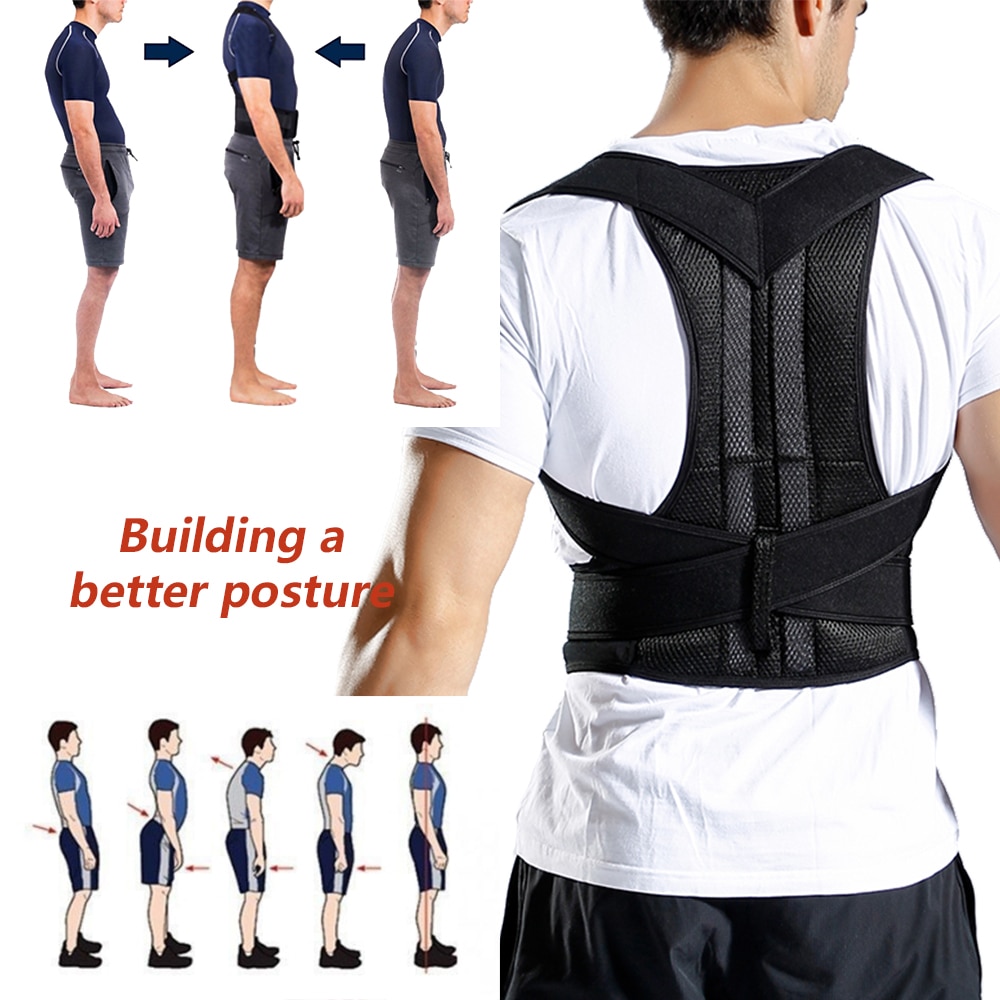 2019 Back Waist Posture Corrector Adjustable Adult Correction Belt Waist Trainer Shoulder Lumbar Brace Spine Support Belt Vest