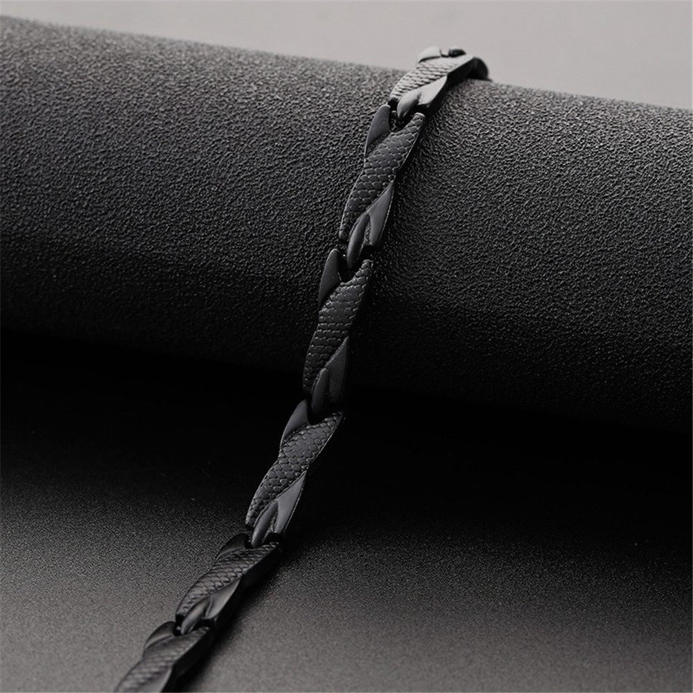 Men's Bracelets Abrray Magnetic Hematite Copper Bracelet with Hook Buckle Clasp Therapy Bangles Man Health Care Jewelry