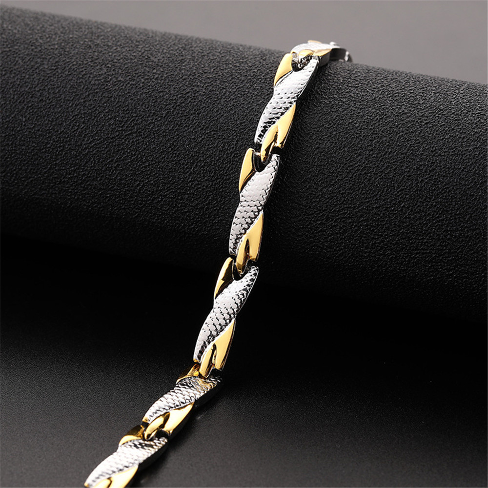 Men's Bracelets Abrray Magnetic Hematite Copper Bracelet with Hook Buckle Clasp Therapy Bangles Man Health Care Jewelry