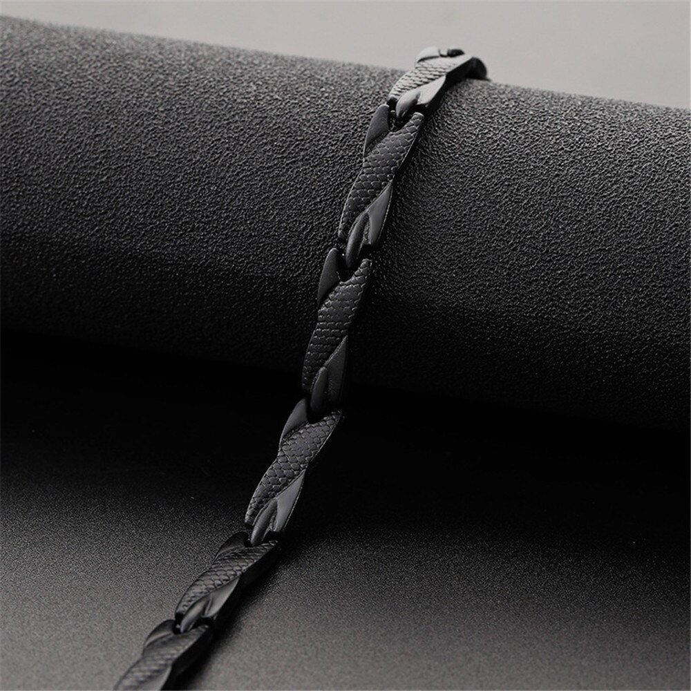 Twisted Healthy Magnetic Bracelet for Women Power Therapy Magnets Magnetite Bracelets Bangles Men Health Care Jewelry Stainless