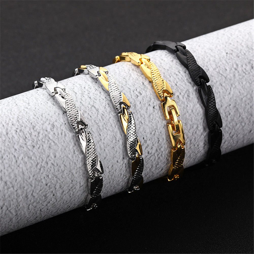 Twisted Healthy Magnetic Bracelet for Women Power Therapy Magnets Magnetite Bracelets Bangles Men Health Care Jewelry Stainless