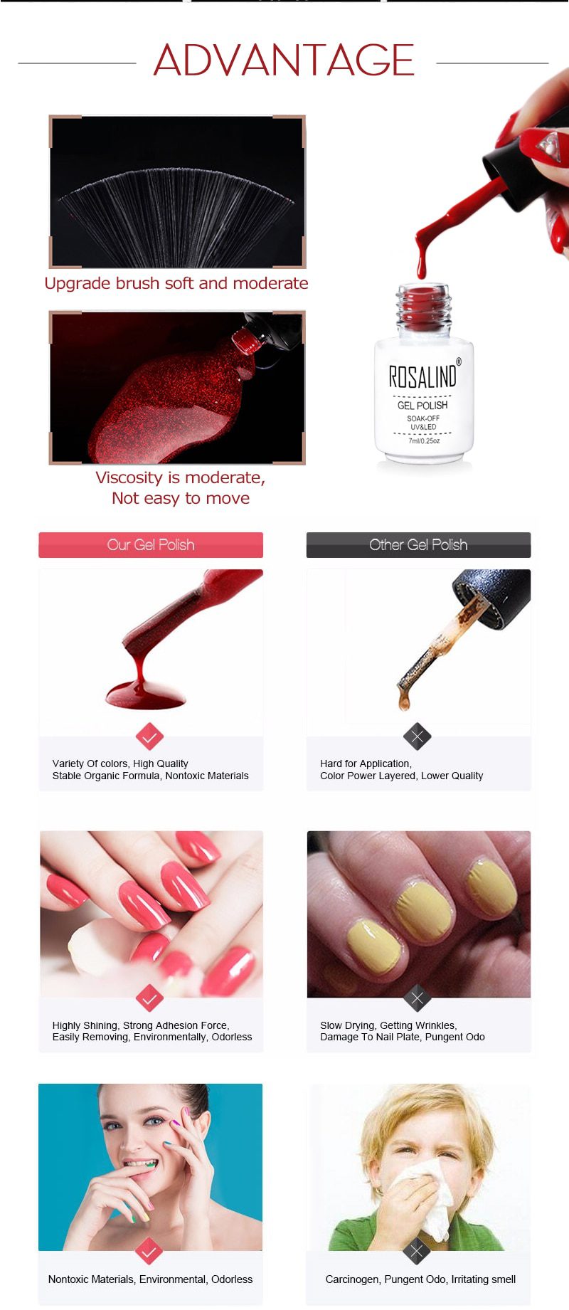 ROSALIND Gel Polish Set All For Manicure Semi Permanent Vernis top coat UV LED Gel Varnish Soak Off Nail Art Gel Nail Polish ROSALIND Gel Polish Set All For Manicure Semi Permanent Vernis top coat UV LED Gel Varnish Soak Off Nail Art Gel Nail Polish