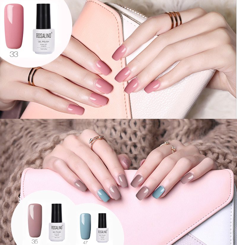 ROSALIND Gel Polish Set All For Manicure Semi Permanent Vernis top coat UV LED Gel Varnish Soak Off Nail Art Gel Nail Polish ROSALIND Gel Polish Set All For Manicure Semi Permanent Vernis top coat UV LED Gel Varnish Soak Off Nail Art Gel Nail Polish