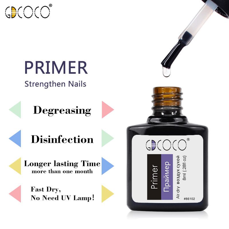 #86102 GDCOCO 2019 New Arrival Primer Gel Varnish Soak Off UV LED Gel Nail Polish Base Coat No Wipe Top Color Gel Polish