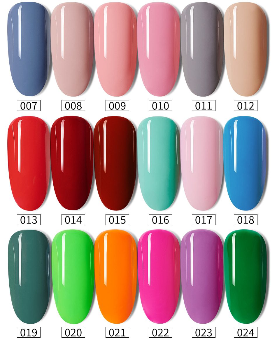 MORDDA 8 ML Gel Polish UV LED Nail Varnish For Manicure 60 Colors Gel Lacquer Semi Permanent Gel Paint Nail Art DIY Design Tools