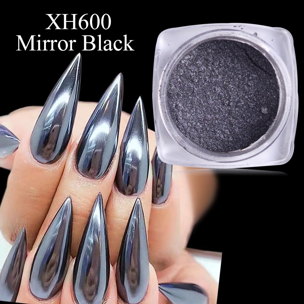 0.5g Nail Mirror Glitter Powder Metallic Color Nail Art UV Gel Polishing Chrome Flakes Pigment Dust Decorations Manicure TRC/ASX