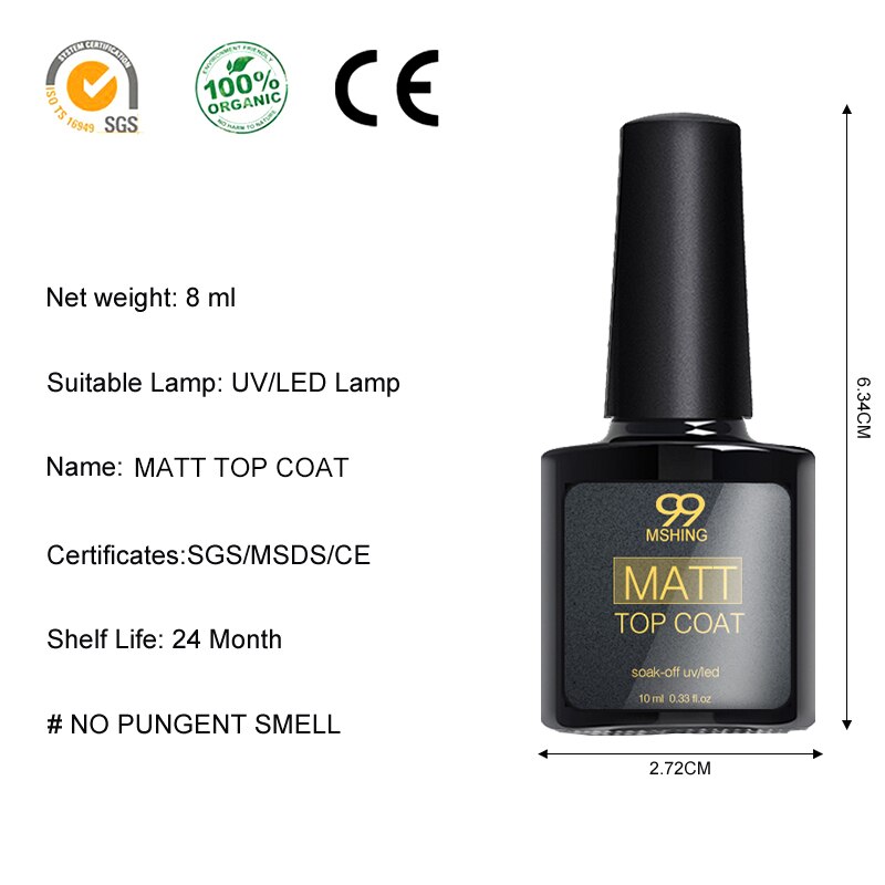 8ml UV Gel Nail Polish Top coat 2pcs Base and Top coat Varnishes Nail Gel primer Long Lasting Soak off  UV Gel Nail Art Manicure