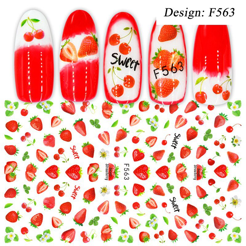 1pcs 3D Nail Slider Black Russia Letter Sticker Decals  Flamingo Design Adhesive Manicure Tips Nail Art Decorations CHF554-563