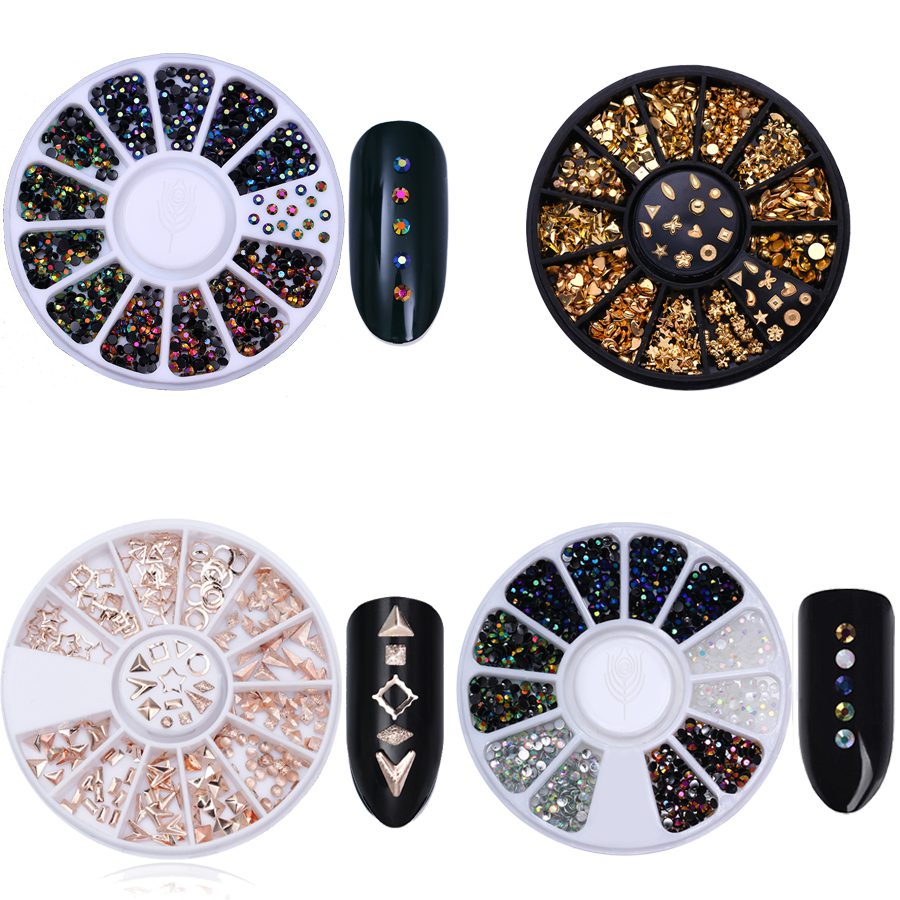 Mixed Color Nail Rhinestones Stones AB Color Rhinestone Irregular Beads Manicure For Nails Art Decorations Crystals Accessories