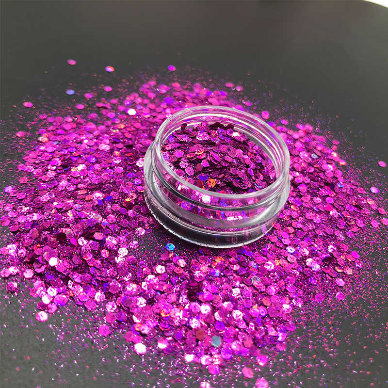 KM GLITTER Top Popular Best Sales Chunky Mixed Fairy Face Body Craft Rose Sequins Manicure Rose Gold Glitter for Nail Decoration