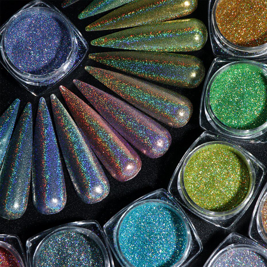 1Box Glitter for Nails Holographic Dip Powder Mirror Polishing Chrome Pigments Nail Art Decorations Laser Dazzling Dust LA1028-1 1Box Glitter for Nails Holographic Dip Powder Mirror Polishing Chrome Pigments Nail Art Decorations Laser Dazzling Dust LA1028-1