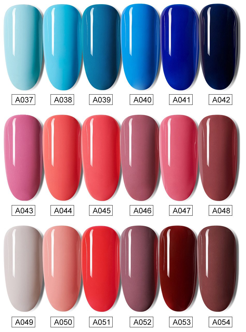 ROHWXY 15ml Uv Gel Nail Polish Top Uv Led Gel Nail Art Varnish Hybrid Soak Off Gel Lacquer Lucky Nail Paint Gel Polish Gellak