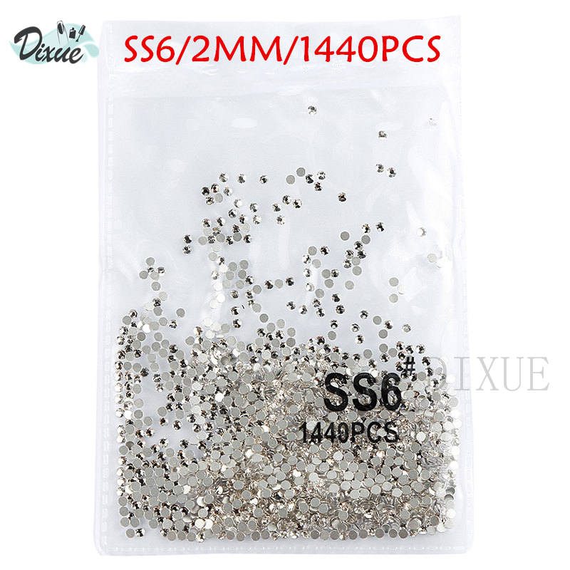 High light AAA rhinestone crystal AB clear SS3-SS40(1.3mm-8.4mm) Non Hotfix flatback Rhinestones for Nails 3D nail art  gems045