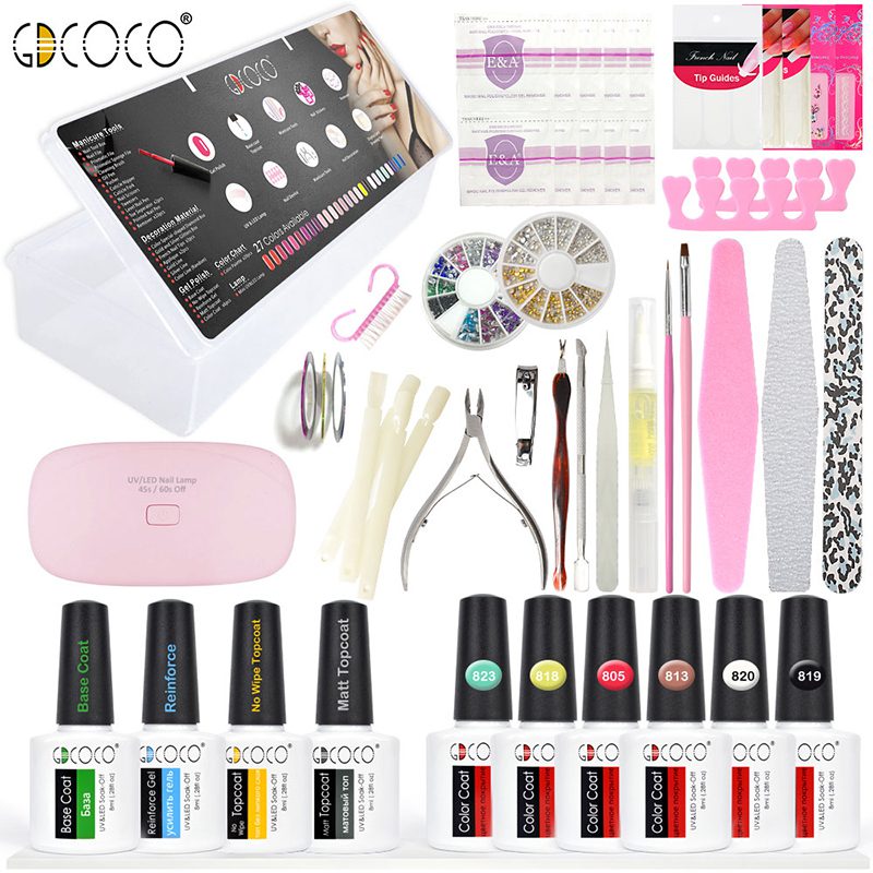 GDCOCO soak off  Base Gel Top Coat Matte Top Gel polish Nail Gel lacquer 8 ml manicure wholesale long lasting Nail color gel