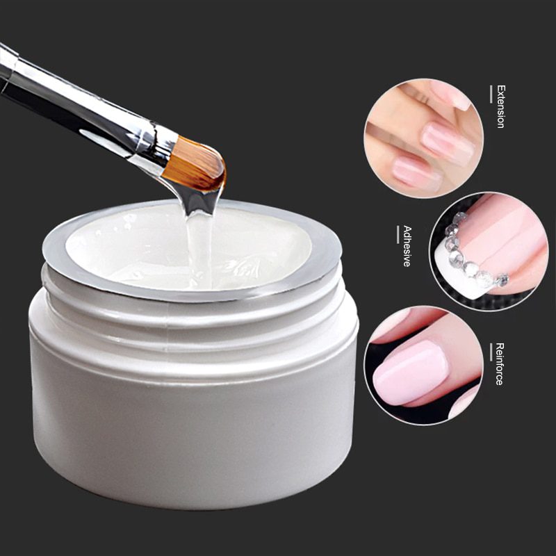 Nail Extension Gel 3 colors Poly Gel Builder Gel For Finger Extension UV Gel Polish Forms for Nail Extension Nail Art Varnish Nail Extension Gel 3 colors Poly Gel Builder Gel For Finger Extension UV Gel Polish Forms for Nail Extension Nail Art Varnish