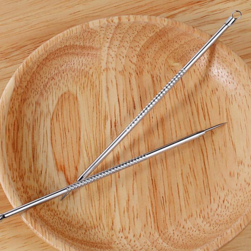 1pcs Silver Blackhead Comedone Acne Blemish Extractor Remover Stainless Needles Remove Tools removedor de cravo HOT