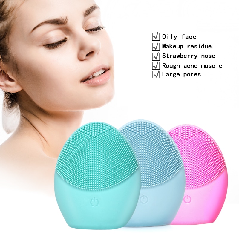 Face Cleaning Brush Electric Facial Cleanser Washing Brush Mini Electric Facial Brush face cleansing brush VIP DROPSHIPPING
