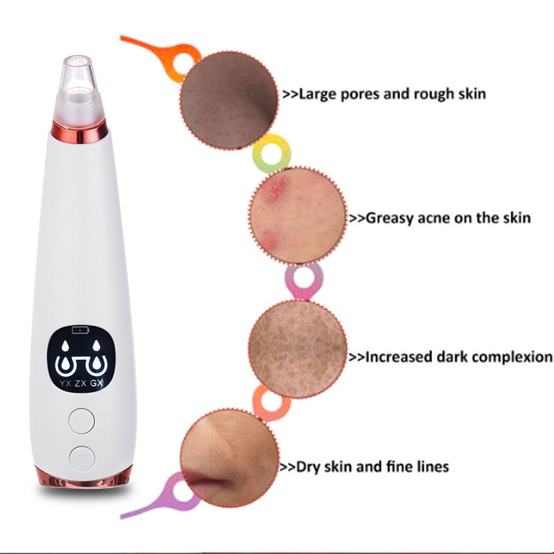 Electric Blackheads Pore Remover Face Nose Vaccum Deep Cleaning Blackheads Tools  Facial Steamer Spa Moisturizing Skin Care