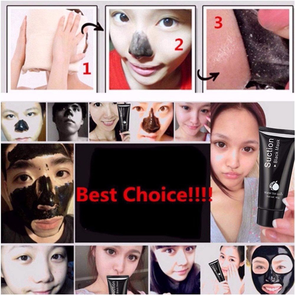 Mabox Black Mask Peel Off Bamboo Charcoal Purifying Blackhead Remover Mask Deep Cleansing for AcneScars Blemishes WrinklesFacial