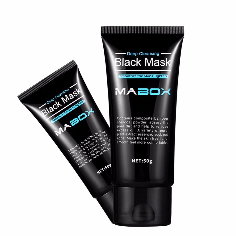 Mabox Black Mask Peel Off Bamboo Charcoal Purifying Blackhead Remover Mask Deep Cleansing for AcneScars Blemishes WrinklesFacial