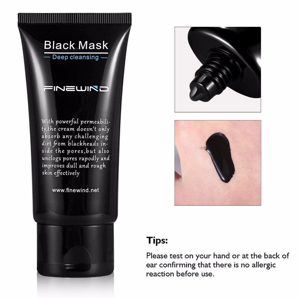 Mabox Black Mask Peel Off Bamboo Charcoal Purifying Blackhead Remover Mask Deep Cleansing for AcneScars Blemishes WrinklesFacial