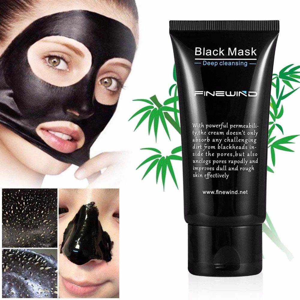 Mabox Black Mask Peel Off Bamboo Charcoal Purifying Blackhead Remover Mask Deep Cleansing for AcneScars Blemishes WrinklesFacial