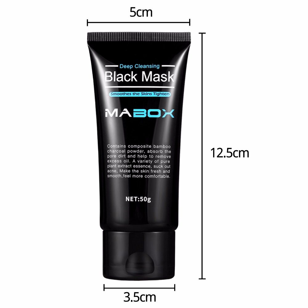 Mabox Black Mask Peel Off Bamboo Charcoal Purifying Blackhead Remover Mask Deep Cleansing for AcneScars Blemishes WrinklesFacial