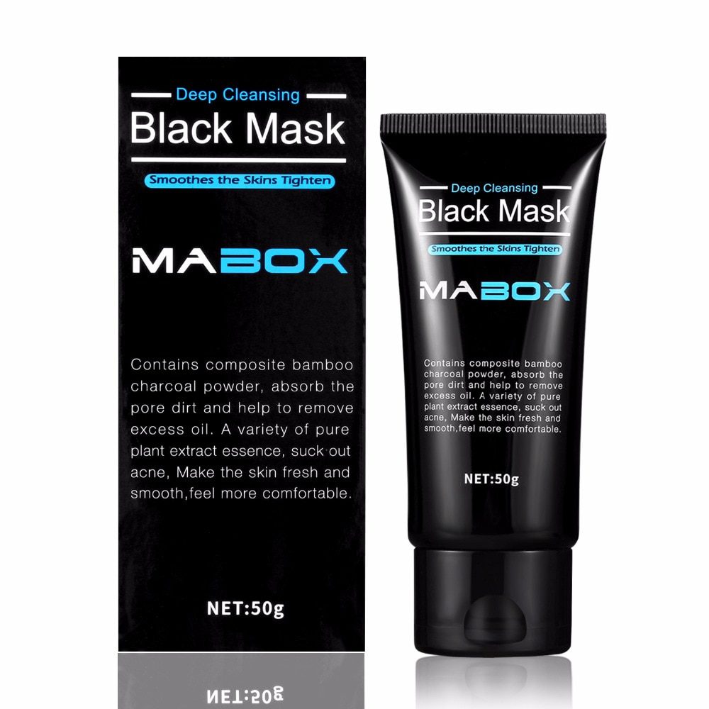 Mabox Black Mask Peel Off Bamboo Charcoal Purifying Blackhead Remover Mask Deep Cleansing for AcneScars Blemishes WrinklesFacial