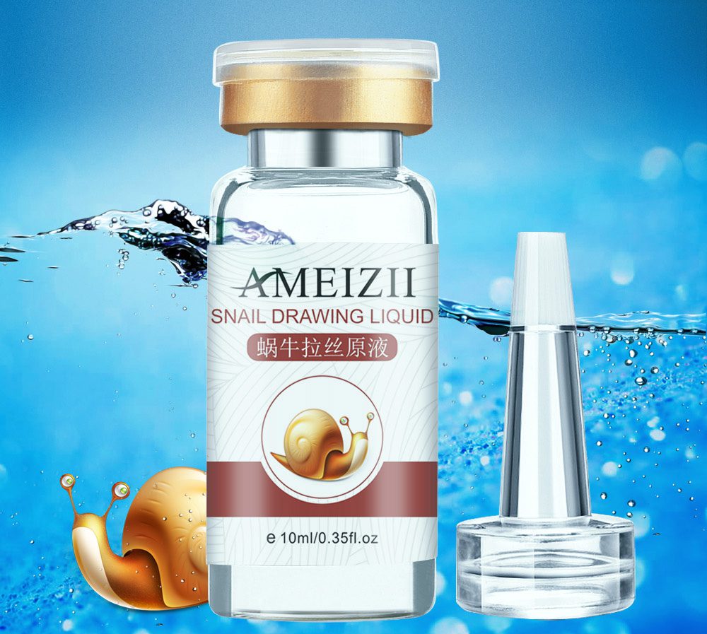 AMEIZII Snail Essence Hyaluronic Acid Serum Moisturizing Whitening Lifting Firming Essence Anti-Aging Face Skin Care Repair 1Pcs