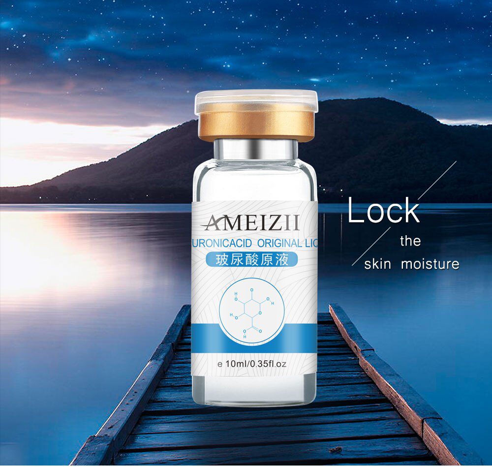 AMEIZII Snail Essence Hyaluronic Acid Serum Moisturizing Whitening Lifting Firming Essence Anti-Aging Face Skin Care Repair 1Pcs