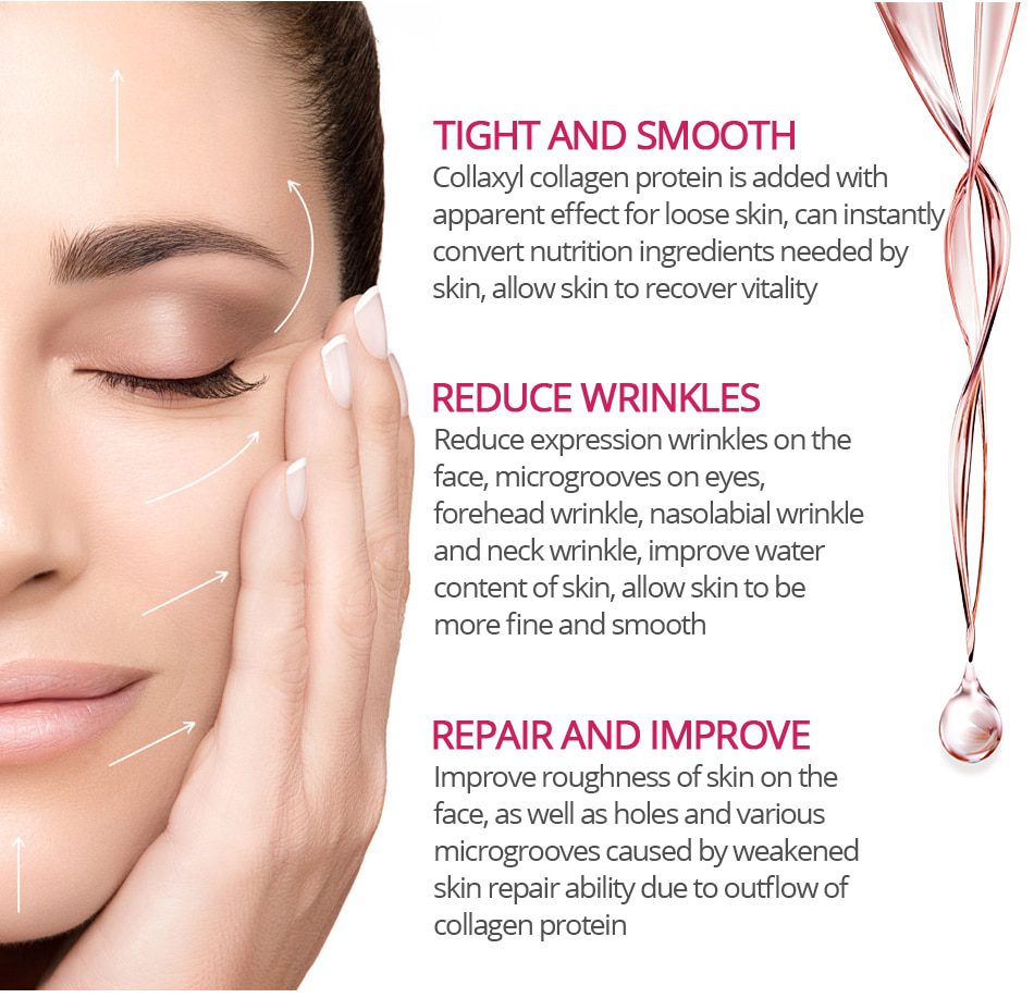 VIBRANT GLAMOUR Argireline Collagen Face Serum Anti-Aging Wrinkle essence cream Lift Firming Whitening Moisturizing Skin Care